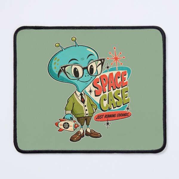 Item preview, Space Case – Retro Alien Running Errands designed and sold by AwesomeBeyondLimits.