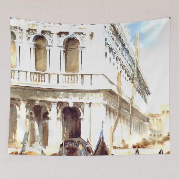 Item preview, John Singer Sargent The Libreria - Classic Venetian Architecture Exhibition Poster designed and sold by lanaverera.
