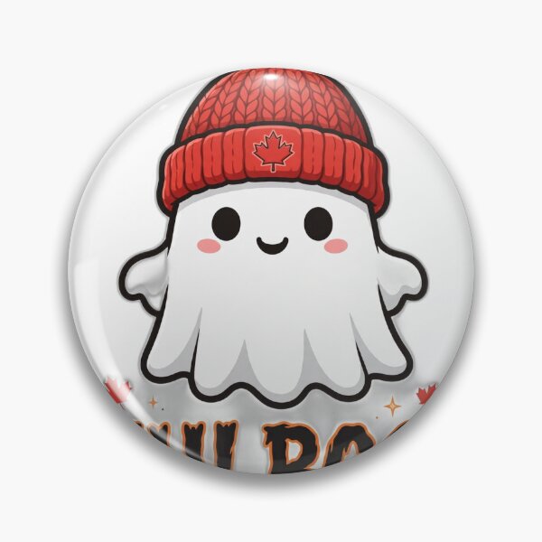 Item preview, Eh Boo Divertido fantasma canadiense de Halloween con gorro designed and sold by True North Thread.