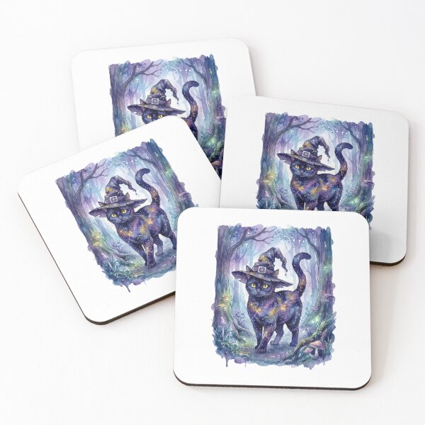 Item preview, Cosmic Witch Black Cat designed and sold by Tiffany Roy.