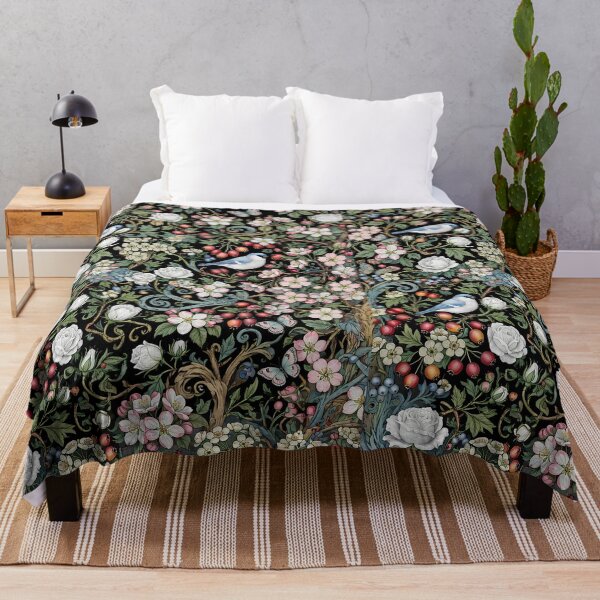 Item preview, Vintage Blossom Garden with Birds and White Roses designed and sold by AbeiiStore.