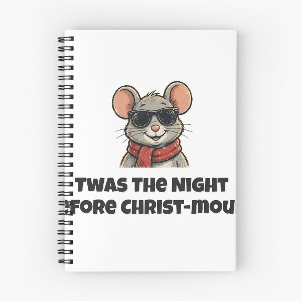 Item preview, Twas The Night Before Christ-Mouse Funny Mouse Christmas Design designed and sold by Wild Shades.