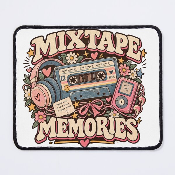 Item preview, Mixtape Memories Vintage Cassette Music Lover T-Shirt designed and sold by EssentialsWear.