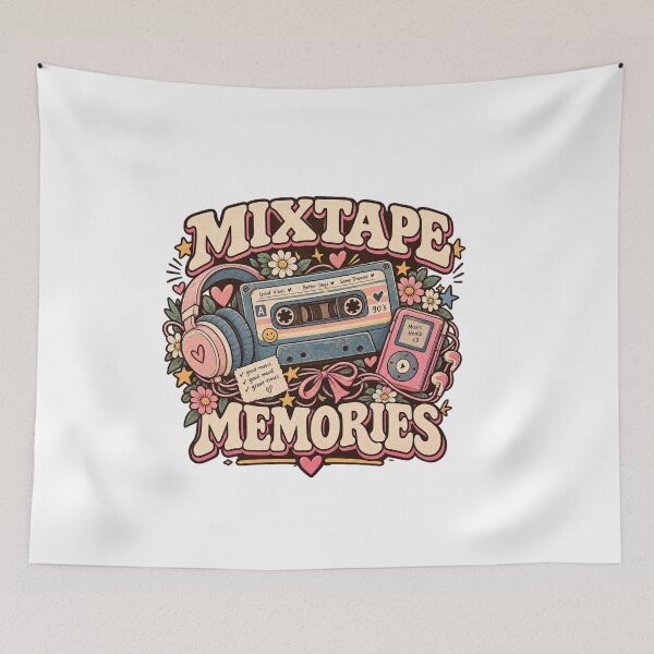 Item preview, Mixtape Memories Vintage Cassette Music Lover T-Shirt designed and sold by EssentialsWear.