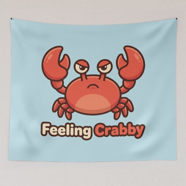 Item preview, Feeling Crabby Grumpy Crab designed and sold by Rariks.