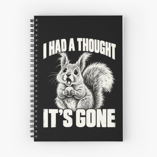 Item preview, Funny Forgetful Squirrel I Had a Thought It's Gone Brain Fog Sassy Quote designed and sold by AmiGraph.