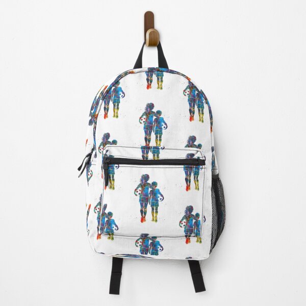 Item preview, Girl and Boy Soccer Players Watercolor Art designed and sold by Liededrom..