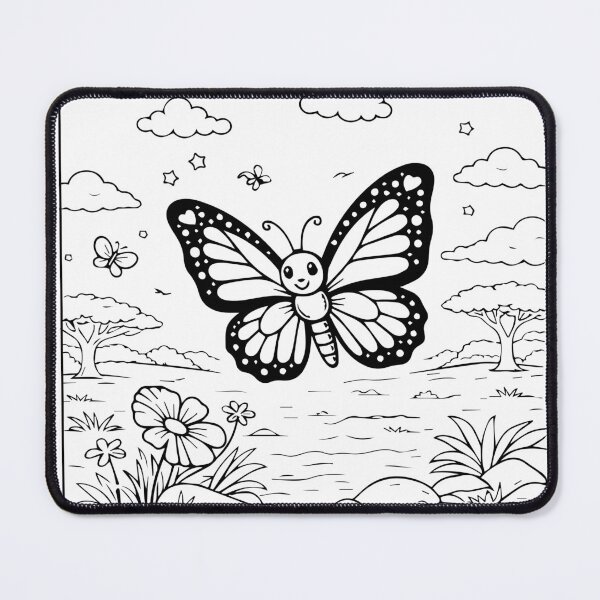 Item preview, Coloring book style print. Butterfly designed and sold by MS Production.
