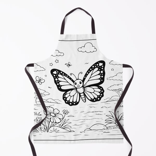 Item preview, Coloring book style print. Butterfly designed and sold by MS Production.