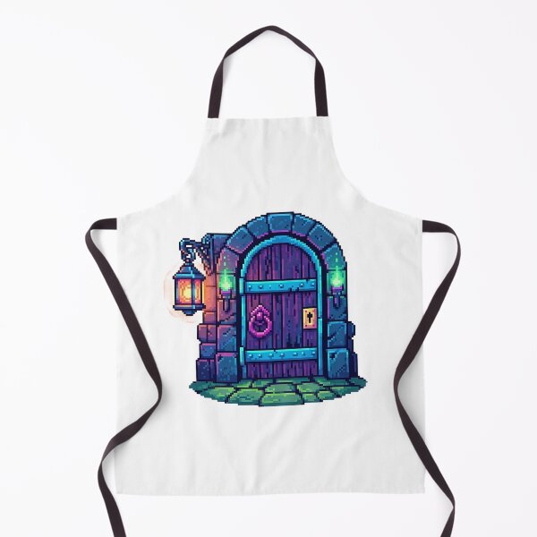 Item preview, Pixel Art Dungeon Door - Retro RPG Fantasy Entrance designed and sold by The Red Lime.