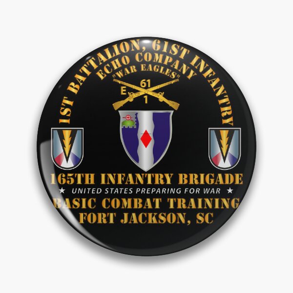 Item preview, Army -  E Co 1st Bn 61st Infantry (BCT) - 165th Inf Bde Ft Jackson SC designed and sold by Military Insignia Products.