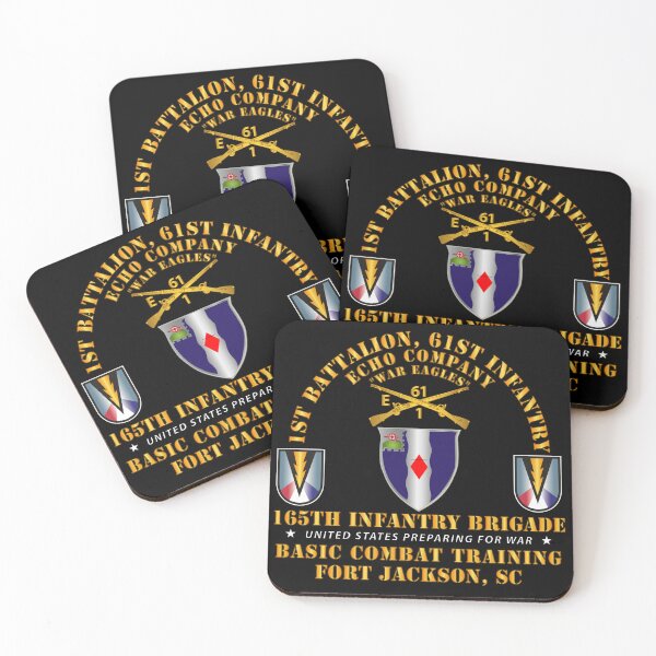 Item preview, Army -  E Co 1st Bn 61st Infantry (BCT) - 165th Inf Bde Ft Jackson SC designed and sold by Military Insignia Products.