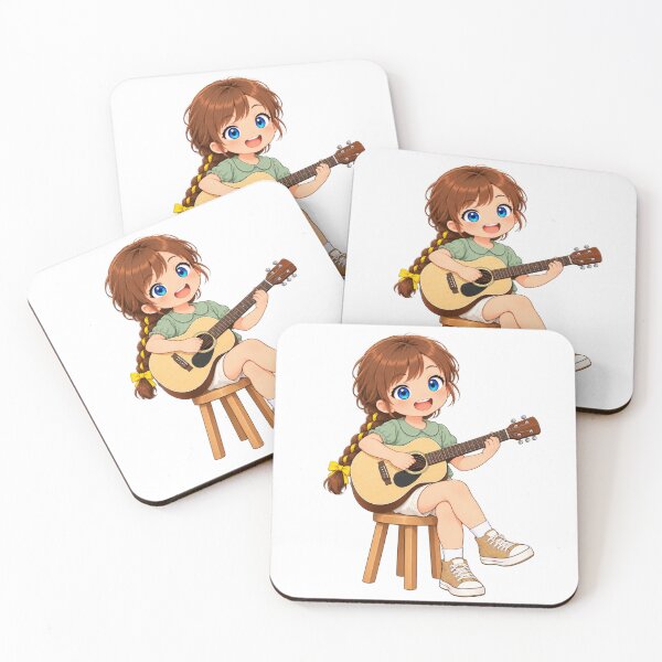 Item preview, Kenzie Guitar Cartoon Character Design designed and sold by Kenzie & Co.