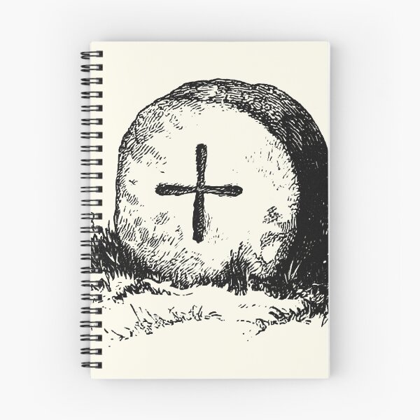 Item preview, Gravestone with Cross, Engraving from History of the Parish of Blisland by Sir John Maclean, 1868 designed and sold by Exhumed Archives.