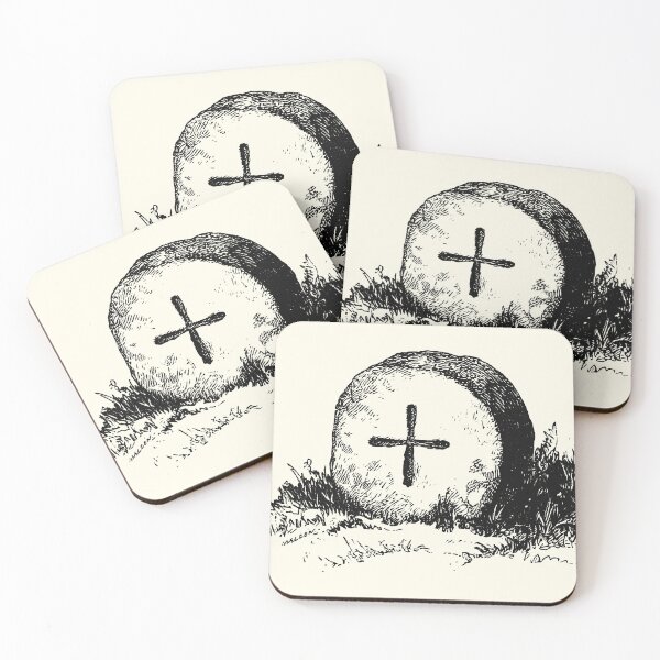 Item preview, Gravestone with Cross, Engraving from History of the Parish of Blisland by Sir John Maclean, 1868 designed and sold by Exhumed Archives.