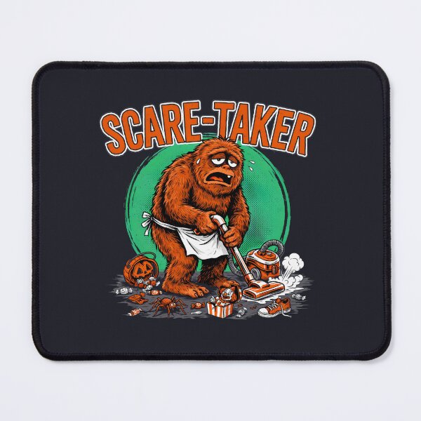 Item preview, Scare-Taker Tired Bigfoot Vacuuming designed and sold by Enea Kelo.