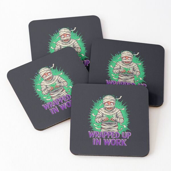 Item preview, Wrapped Up In Work Mummy Laptop designed and sold by Enea Kelo.