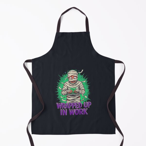 Item preview, Wrapped Up In Work Mummy Laptop designed and sold by Enea Kelo.