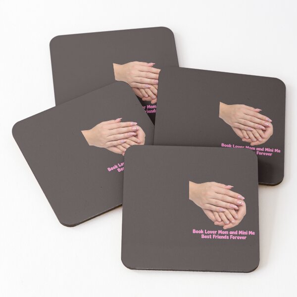 Item preview, Book Lover Mom and Mini Me Best Friends Forever Pink Bow Book Nails designed and sold by HoMya.