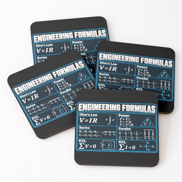 Item preview, Engineering Formulas Reference Chart – Electrical Engineering & Circuit Design designed and sold by UrsaOasis.