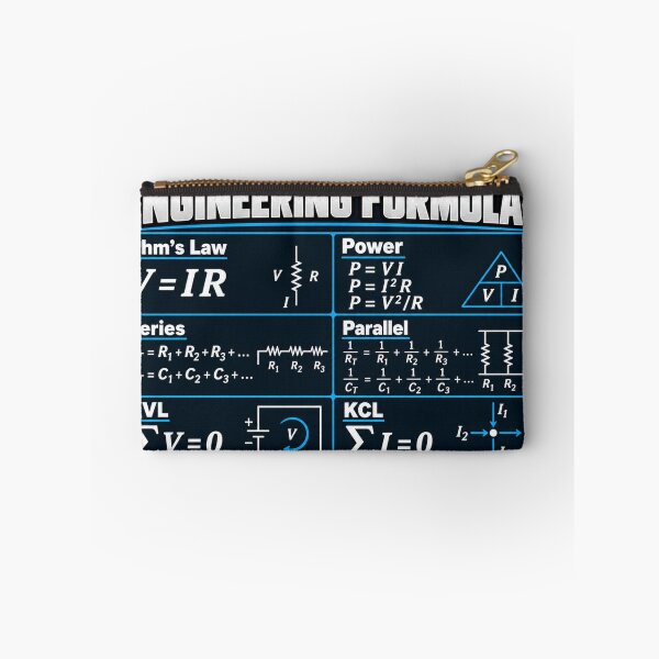 Item preview, Engineering Formulas Reference Chart – Electrical Engineering & Circuit Design designed and sold by UrsaOasis.