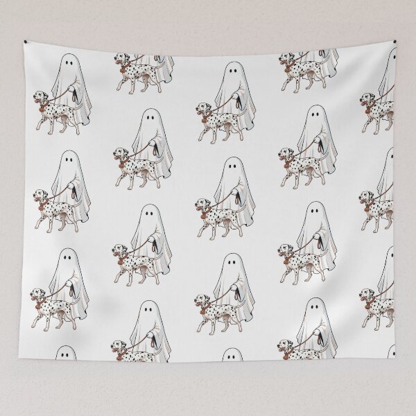 Item preview, Dalmatian Ghost Walking Dog Halloween Spooky Dog Mom Cute Spotted Dog Fall Humor designed and sold by raedattia.