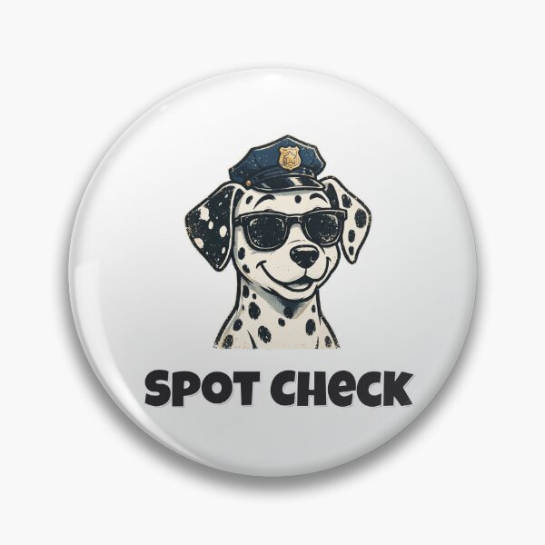 Item preview, Spot Check Funny Dalmatian Police Design designed and sold by Wild Shades.