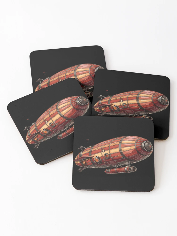 Thumbnail 1 of 5, Coasters (Set of 4), Zeppelin designed and sold by Mad Apparel.