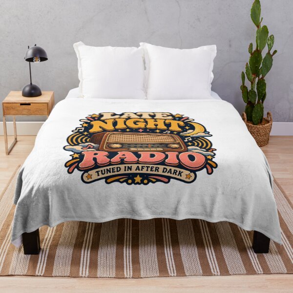 Item preview, Late Night Radio Vintage Retro Music T-Shirt designed and sold by EssentialsWear.