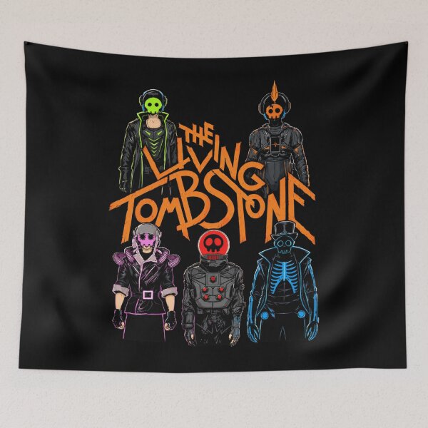 Item preview, Vintage TLT Tombsona Characters Skull Heart Badges Music designed and sold by aliceciamunro.