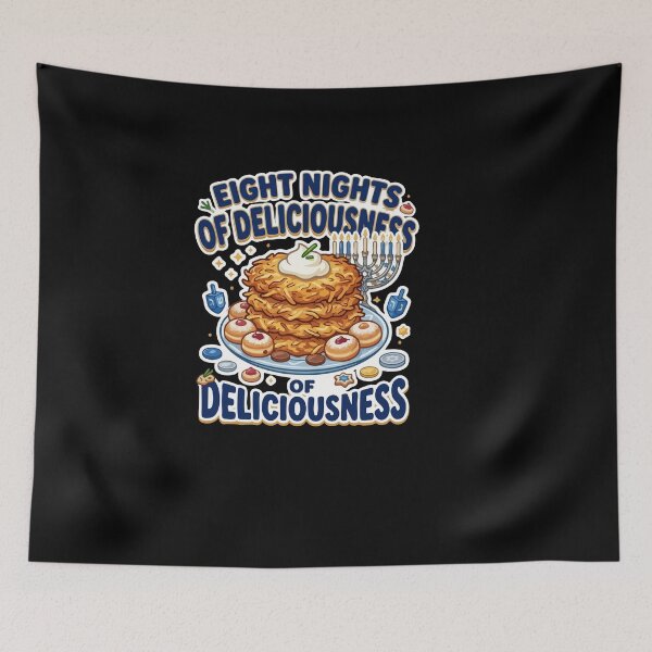 Item preview, Eight Nights Deliciousness Hanukkah Latkes Food designed and sold by AmeliaShirts.