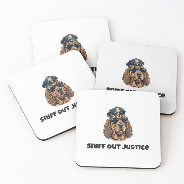 Item preview, Sniff Out Justice Funny Bloodhound Police Design designed and sold by Wild Shades.