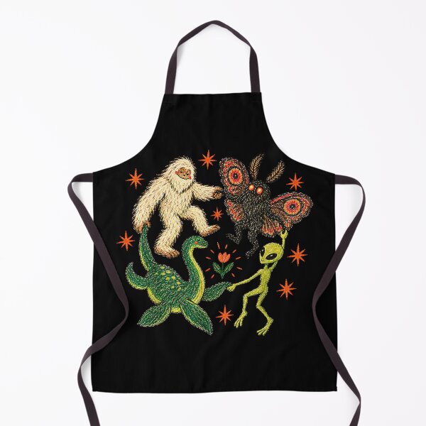 Item preview, Cryptid Friends Mothman Bigfoot Nessie Alien Vintage Weirdcore designed and sold by Byhergawaa.