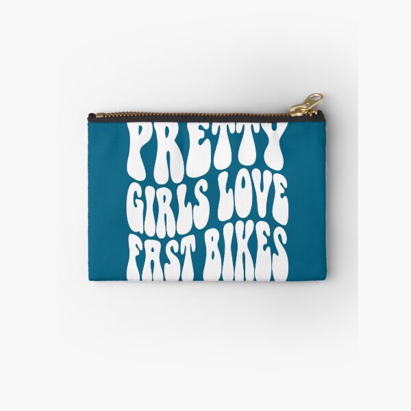 Item preview, Pretty Girls Love Fast Bikes White Bubble Text designed and sold by SteamWorkz.
