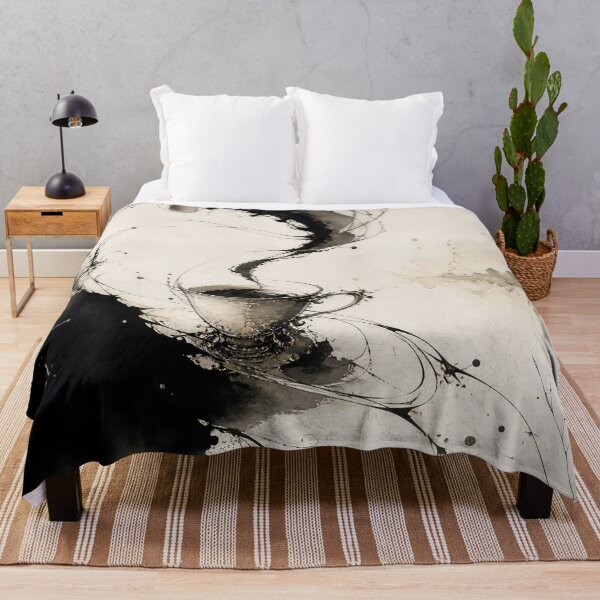 Item preview, Surreal Coffee Cup Painting – Fine Art Ink Splatter designed and sold by Marcu Ioachim.