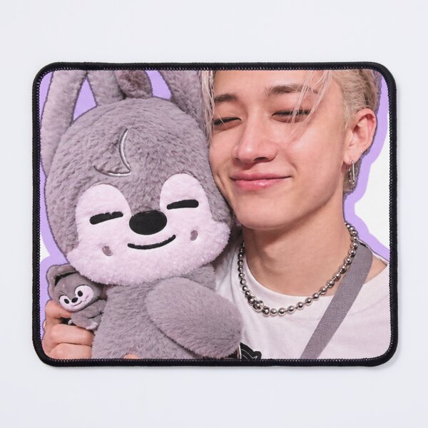 Item preview, Bang Chan Kawaii Sticker – Stray Kids Chan with Wolfchan Plush | Cute Kpop Fan Art designed and sold by julietap1.