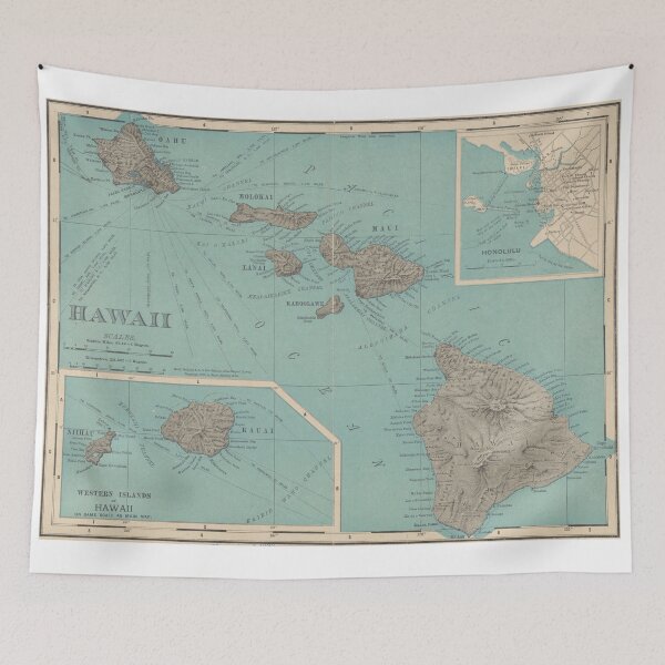 Item preview, Historic Map of Hawaii (USA) designed and sold by mintmap.