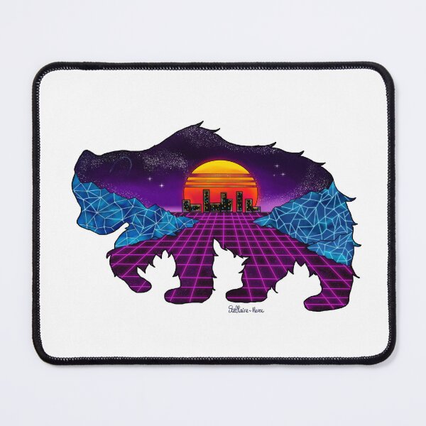Item preview, Synthwave bear designed and sold by Stellaire-Haru.