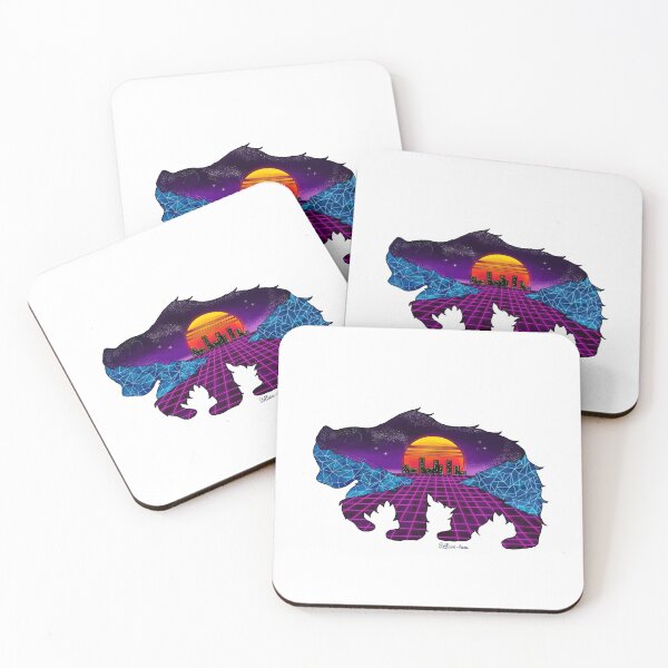 Item preview, Synthwave bear designed and sold by Stellaire-Haru.