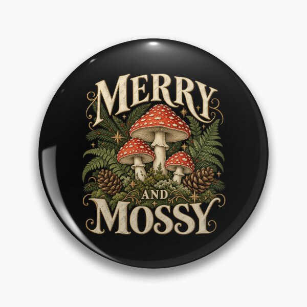 Item preview, Merry And Mossy - Cottagecore Mushroom Christmas designed and sold by Good Mood Foundry.
