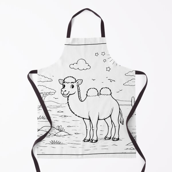 Item preview, Coloring book style print. Camel designed and sold by MS Production.