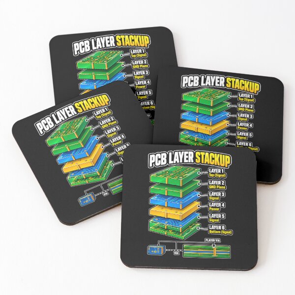 Item preview, PCB Layer Stackup – 6 Layer Circuit Board Design | Electrical Engineering designed and sold by UrsaOasis.