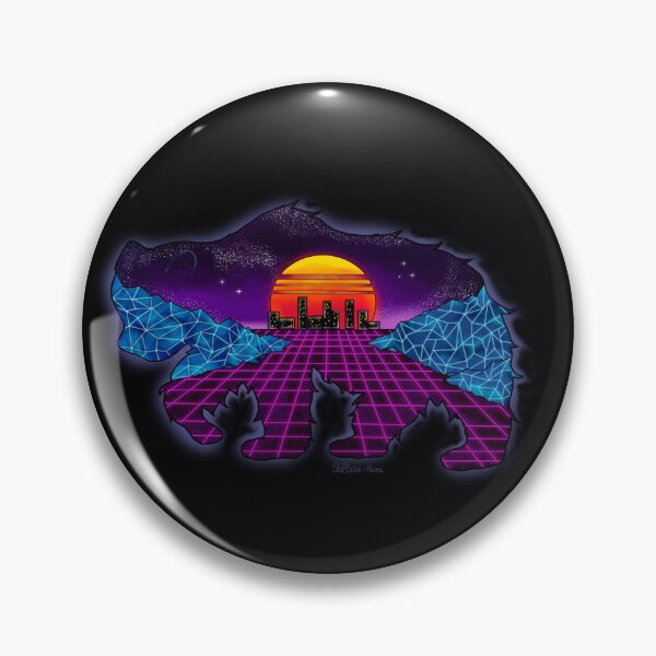 Item preview, Synthwave bear designed and sold by Stellaire-Haru.