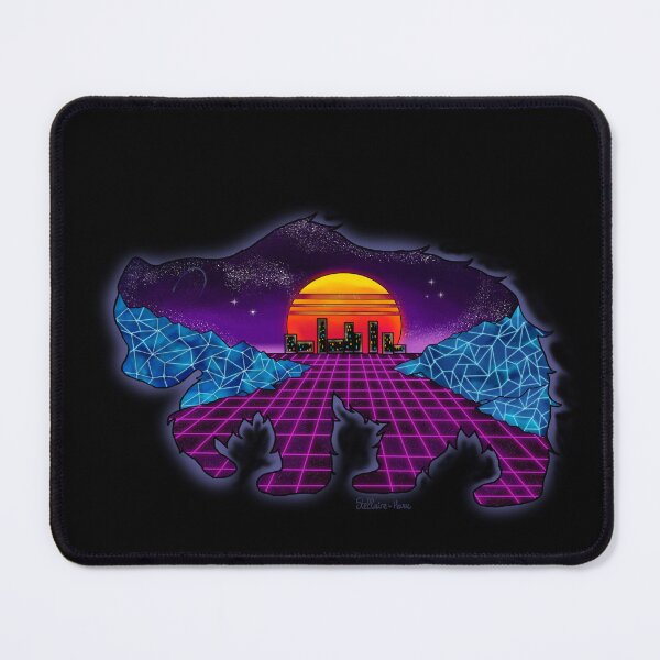 Item preview, Synthwave bear designed and sold by Stellaire-Haru.