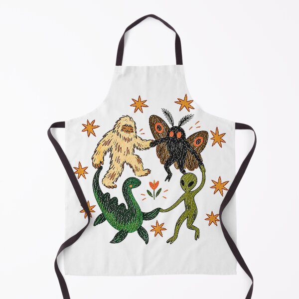 Item preview, Cryptid Friends Mothman Bigfoot Nessie Alien Vintage Weirdcore designed and sold by Byhergawaa.