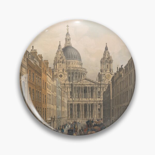 Item preview, Vintage St Paul's Cathedral London Print - Antique City Landscape & Historic Architecture Art designed and sold by youngVl.
