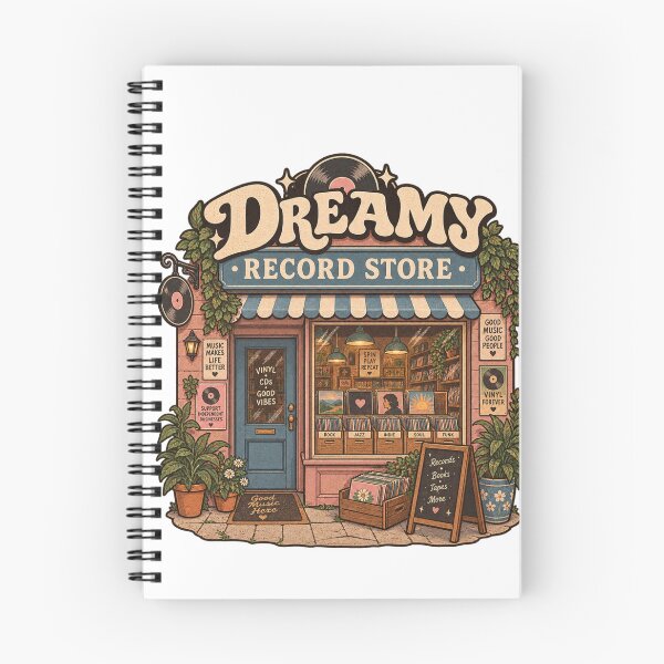 Item preview, Dreamy Record Store Vintage Vinyl Shop Music T-Shirt designed and sold by EssentialsWear.