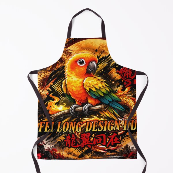 Item preview, Fei Long Design Hub Golden Dragon Sun Conure Chinese Fantasy designed and sold by Fei Long Design Hub.