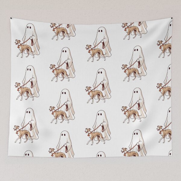 Item preview, Whippet Ghost Walking Dog Halloween Spooky Dog Mom Cute Brindle Sighthound Fall Humor designed and sold by raedattia.