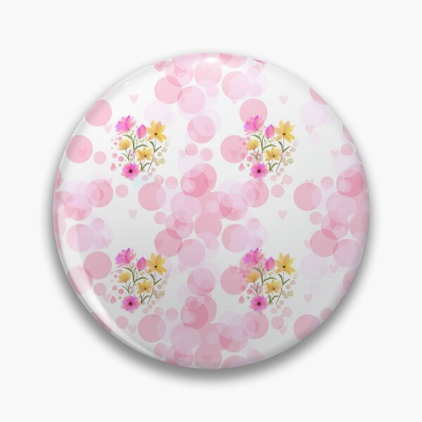 Item preview, Floral Pink Circles Pattern designed and sold by FlowerSeller1.